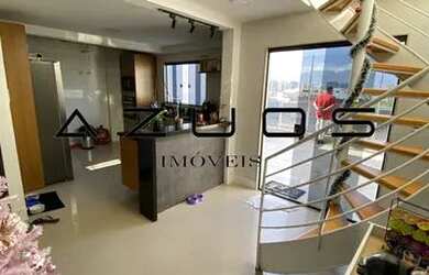 Imagem: O apartamento na cobertura possui 3 Dormitórios, 3 Banheiros