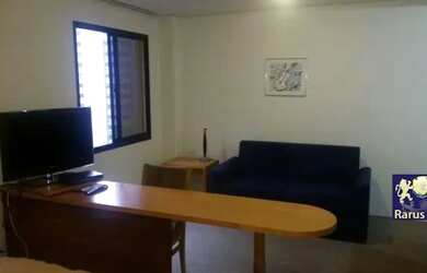 Imagem: O studio possui 1 Dormitório, 1 Banheiro, 1 Vaga na garagem