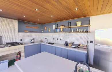 Imagem: O apartamento na cobertura possui 4 Dormitórios, 5 Banheiros