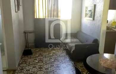 Imagem: O apartamento possui 2 Dormitórios, 1 Banheiro, 1 Vaga na garagem