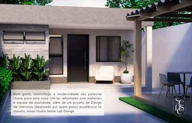 Imagem: A casa possui 2 Dormitórios, 2 Banheiros, 2 Vagas na garagem