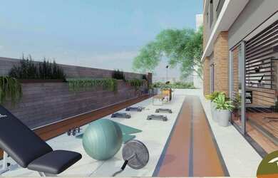 Imagem: O apartamento possui 2 Dormitórios, 1 Banheiro, 1 Vaga na garagem