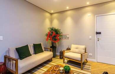 Imagem 4: Apartamento à venda, 108 m², 2 dormitórios, condomínio novo, com lazer. Gonzaga. Santos/SP