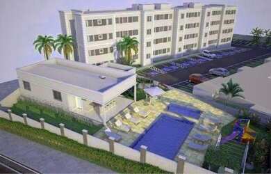 Imagem: O apartamento possui 2 Dormitórios, 1 Banheiro, 1 Vaga na garagem