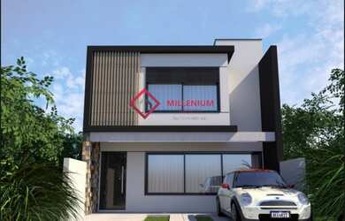 Imagem: A casa possui 3 Dormitórios, 2 Banheiros, 2 Vagas na garagem