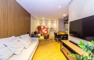 Imagem 2: Apartamento à venda, 108 m², 2 dormitórios, condomínio novo, com lazer. Gonzaga. Santos/SP