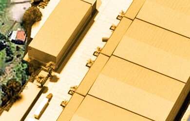 Imagem: O depósito possui 5 Vagas na garagem, 11.000m² de Área e