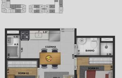 Imagem 15: Lançamento Tatuapé. Piscina, Churrasqueira, Área de serviçoe43m²...