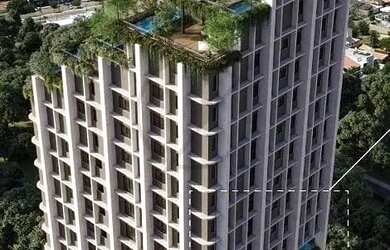 Imagem: O apartamento possui 1 Dormitório, 2 Banheiros, 1 Vaga na garagem