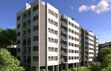 Imagem: O apartamento possui 2 Dormitórios, 1 Banheiro, 1 Vaga na garagem