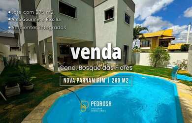 Imagem: A casa possui 4 Dormitórios, 5 Banheiros, 2 Vagas na garagem