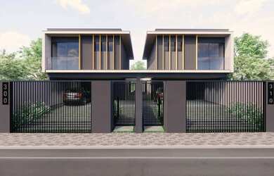 Imagem: A casa possui 4 Dormitórios, 4 Banheiros, 3 Vagas na garagem