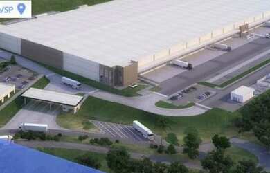 Imagem: O depósito possui 67.329m² de Área e está localizado em