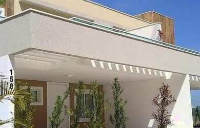 Imagem: A casa em condomínio possui 4 Dormitórios, 4 Banheiros, 5