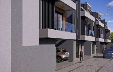 Imagem: A casa em condomínio possui 4 Dormitórios, 4 Banheiros, 2