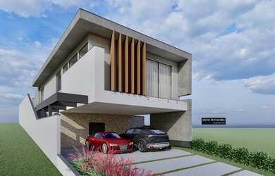 Imagem: A casa em condomínio possui 4 Dormitórios, 5 Banheiros, 3