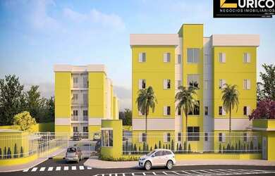 Imagem: O apartamento possui 2 Dormitórios, 1 Banheiro, 1 Vaga na garagem