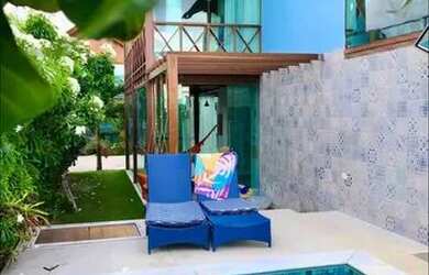 Imagem: A casa em condomínio possui 5 Dormitórios, 5 Banheiros, 4