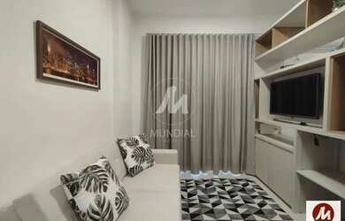 Imagem: O apartamento possui 1 Dormitório, 1 Banheiro, 1 Vaga na garagem