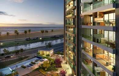 Imagem 3: Apartamento Três Suítes, Nascente Pé na areia em Jaguaribe com Maravilhosa...