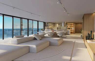 Imagem: O apartamento na cobertura possui 3 Dormitórios, 4 Banheiros