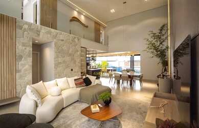 Imagem: A casa em condomínio possui 3 Dormitórios, 5 Banheiros, 4