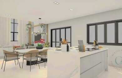 Imagem: A casa em condomínio possui 4 Dormitórios, 5 Banheiros, 4