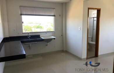 Imagem: A kitnet possui 1 Dormitório, 1 Banheiro, 1 Vaga na garagem