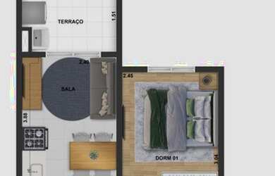 Imagem 16: Lançamento Tatuapé. Piscina, Churrasqueira, Área de serviçoe43m²...