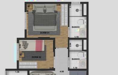 Imagem 14: Lançamento Tatuapé. Piscina, Churrasqueira, Área de serviçoe43m²...