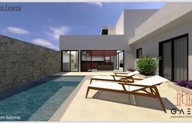 Imagem: A casa em condomínio possui 3 Dormitórios, 5 Banheiros, 4