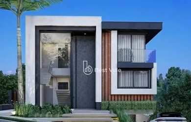 Imagem: A casa em condomínio possui 4 Dormitórios, 5 Banheiros, 5