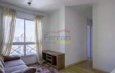 Imagem: O apartamento possui 2 Dormitórios, 1 Banheiro, 1 Vaga na garagem