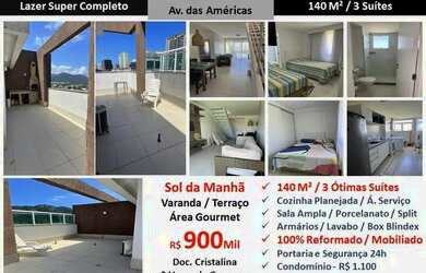 Imagem: O apartamento na cobertura possui 3 Dormitórios, 4 Banheiros