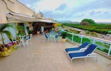 Imagem: O apartamento na cobertura possui 4 Dormitórios, 4 Banheiros