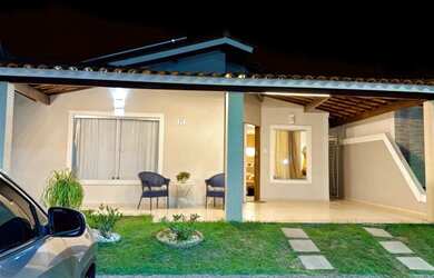 Imagem: A casa em condomínio possui 4 Dormitórios, 3 Banheiros, 2