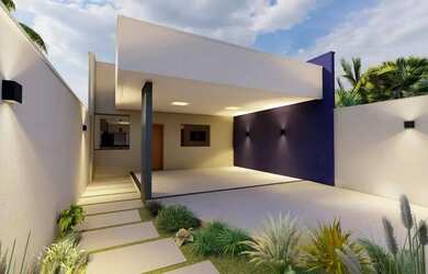 Imagem: A casa possui 3 Dormitórios, 3 Banheiros, 3 Vagas na garagem