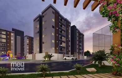 Imagem: O apartamento possui 2 Dormitórios, 1 Banheiro, 1 Vaga na garagem