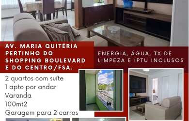 Imagem: O apartamento possui 2 Dormitórios, 2 Banheiros, 2 Vagas na