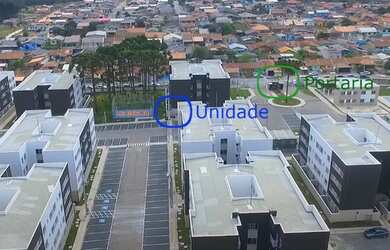 Imagem: O apartamento possui 2 Dormitórios, 1 Banheiro, 1 Vaga na garagem