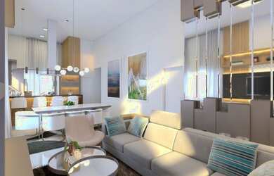 Imagem: A casa possui 3 Dormitórios, 2 Banheiros, 2 Vagas na garagem