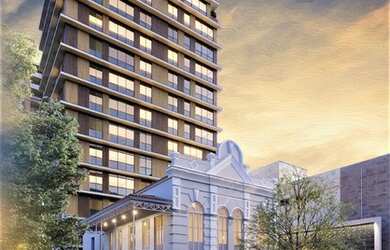 Imagem: O apartamento possui 1 Dormitório, 2 Banheiros, 2 Vagas na