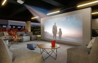 Imagem: O apartamento possui 1 Dormitório, 1 Banheiro, 34m² de Área