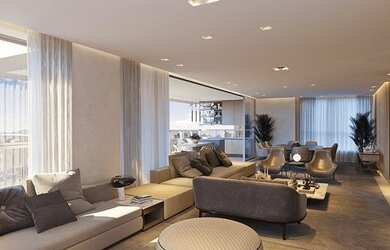 Imagem: O apartamento possui 4 Dormitórios, 5 Banheiros, 5 Vagas na