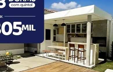 Imagem: A casa em condomínio possui 2 Dormitórios, 1 Banheiro, 2 Vagas