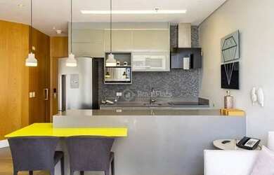 Imagem: O studio possui 1 Dormitório, 1 Banheiro, 1 Vaga na garagem