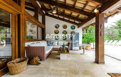 Imagem 10: Belíssima pé na areia à venda na praia do Iporanga Guarujá, 6 suítes,...