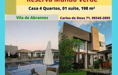 Imagem: A casa em condomínio possui 4 Dormitórios, 4 Banheiros, 2