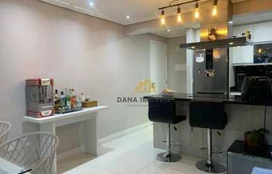 Imagem 4: Apartamento no Anália Franco, 1 dorms, 2 banheiros, sacada gourmet, na frente do Ceret