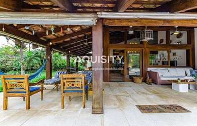 Imagem 13: Belíssima pé na areia à venda na praia do Iporanga Guarujá, 6 suítes,...